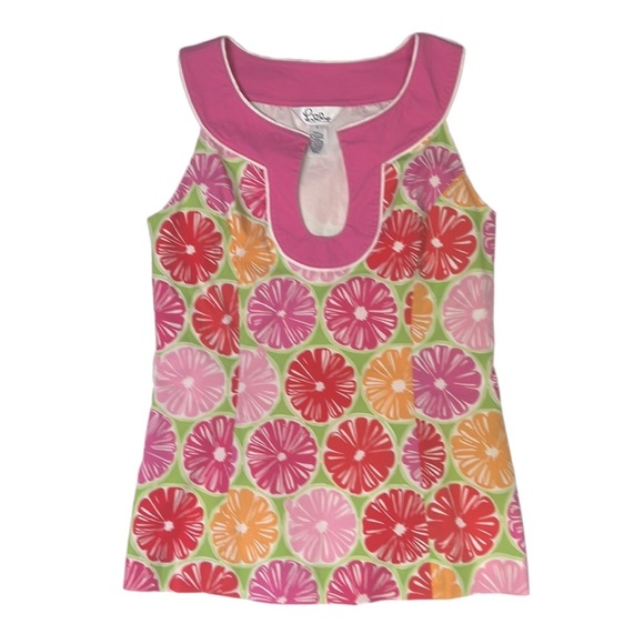 Lilly Pulitzer Citrus Print Blouse - Picture 1 of 5